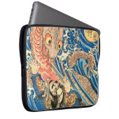 HOUSSE POUR ORDINATEUR PORTABLE SAMOURAÏ COMBATTANT SALAMANDRE (Devant droit)