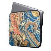 HOUSSE POUR ORDINATEUR PORTABLE SAMOURAÏ COMBATTANT SALAMANDRE (devant gauche)