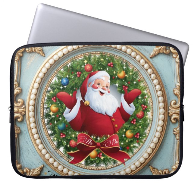Housse Pour Ordinateur Portable Santa Christmas  (Devant)
