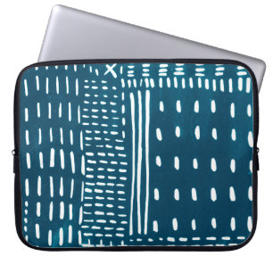 Housse Pour Ordinateur Portable Sashiko Stitches