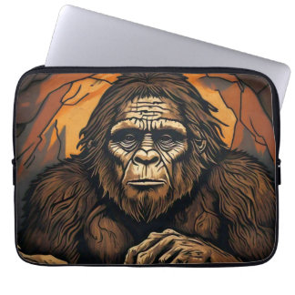 Housse Pour Ordinateur Portable Sasquatch dans la grotte