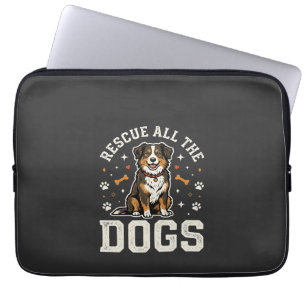 Housse Pour Ordinateur Portable Sauver Tous Les Chiens Vintage Chien