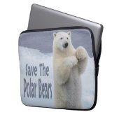 Housse Pour Ordinateur Portable Sauvez Les Ours Polaires (devant gauche)