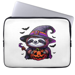 Housse Pour Ordinateur Portable Scary Halloween Sloth Witch Costume Casquette Mer