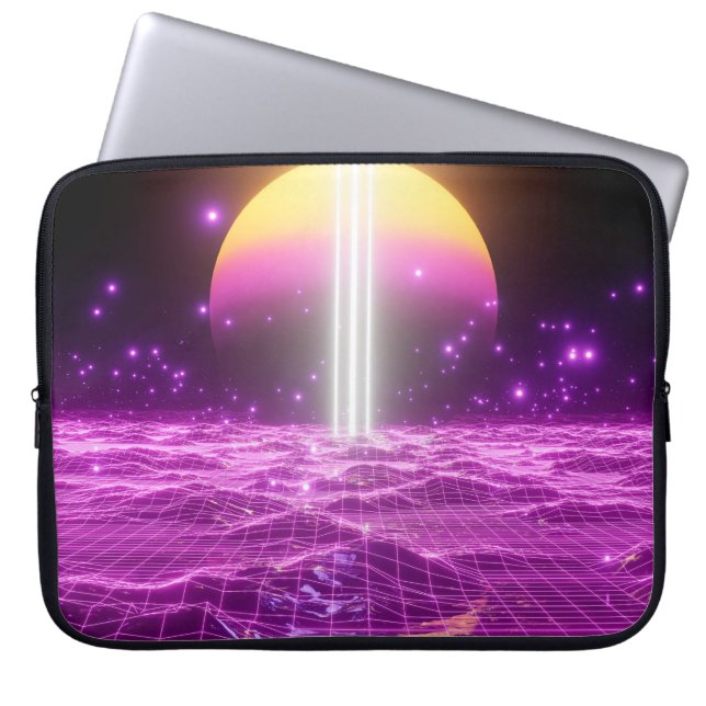 Housse Pour Ordinateur Portable Scène pop art moderne rose fi3 (Devant)