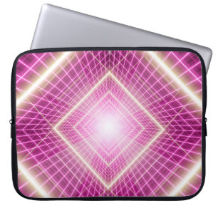 Housse Pour Ordinateur Portable Scène pop art rétro et sci fi des années 80.