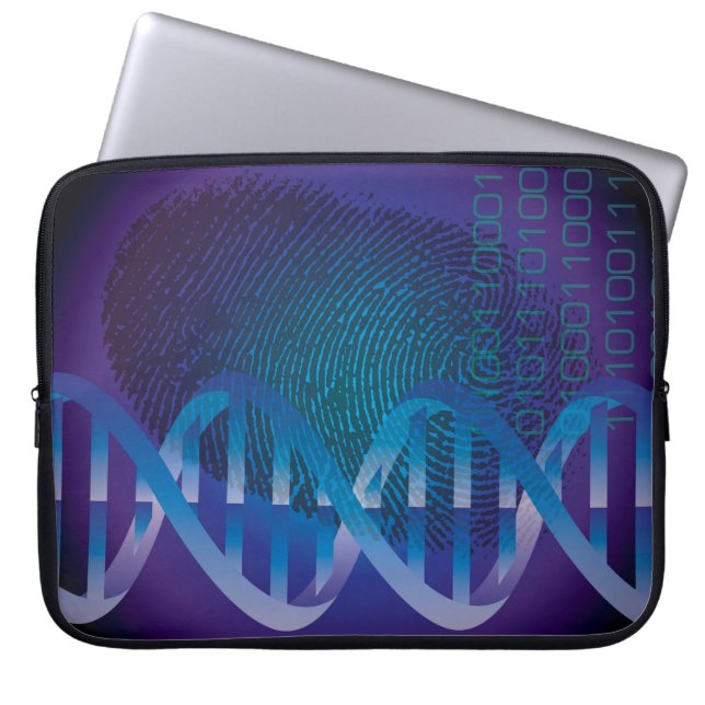 Housse Pour Ordinateur Portable Science de l'empreinte digitale ADN (Devant)