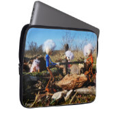 Housse Pour Ordinateur Portable Scierie des Fubby's. (Devant droit)