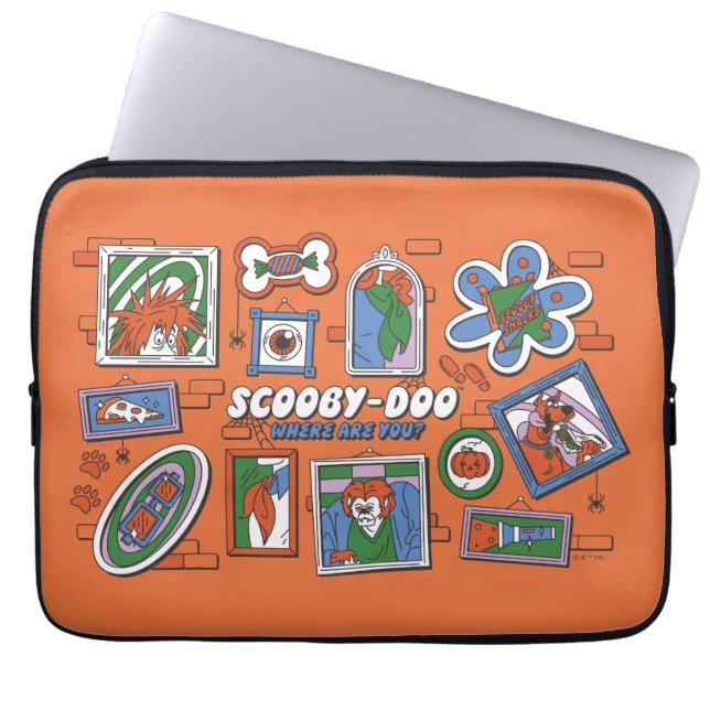 Housse Pour Ordinateur Portable Scooby-Doo Wall of Halloween Picture Frames (Devant)