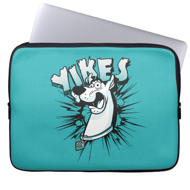 Housse Pour Ordinateur Portable Scooby-Doo "Yikes !" Graphique demi-ton (Devant)