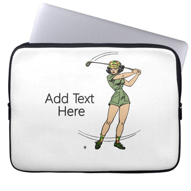 Housse Pour Ordinateur Portable Se réchauffer pour Golf Lady Golfer (Devant)