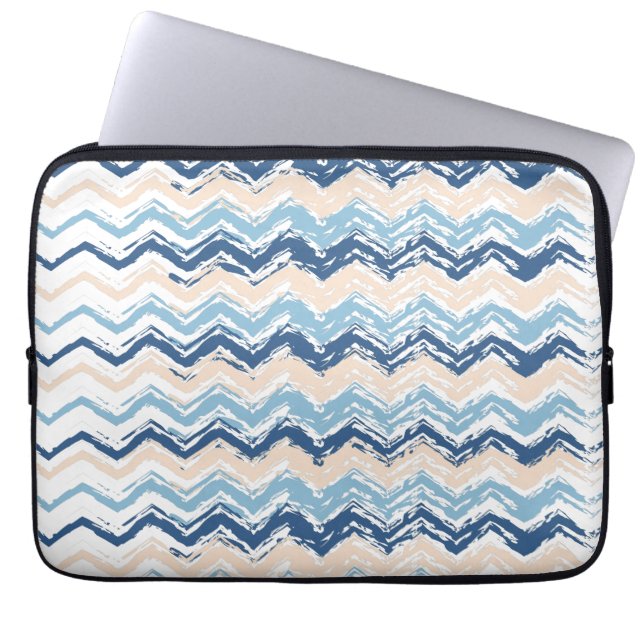 Housse Pour Ordinateur Portable Seashore Scribble ZigZag (Devant)