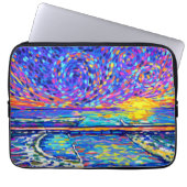 Housse Pour Ordinateur Portable Sebastian Inlet Cotton Candy Sky (Devant)