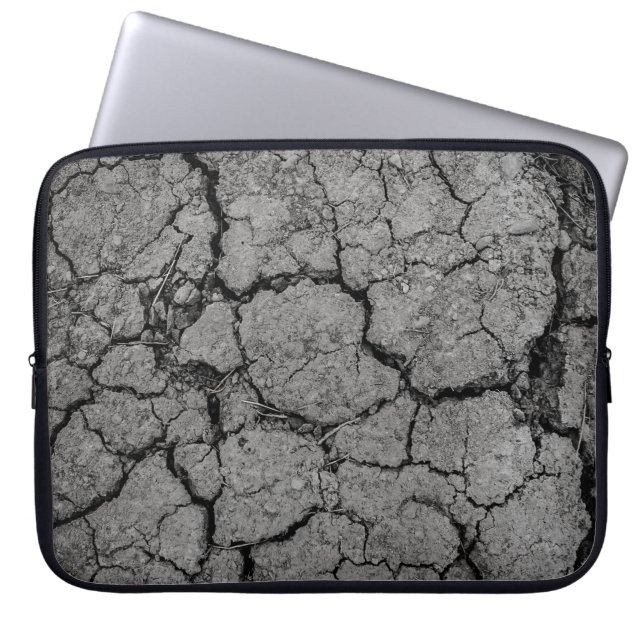 Housse Pour Ordinateur Portable Sècheresse gris sol aride (Devant)