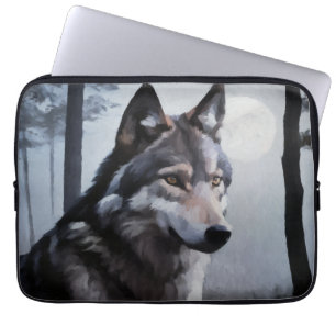 Housse Pour Ordinateur Portable Sentinelle au clair de lune