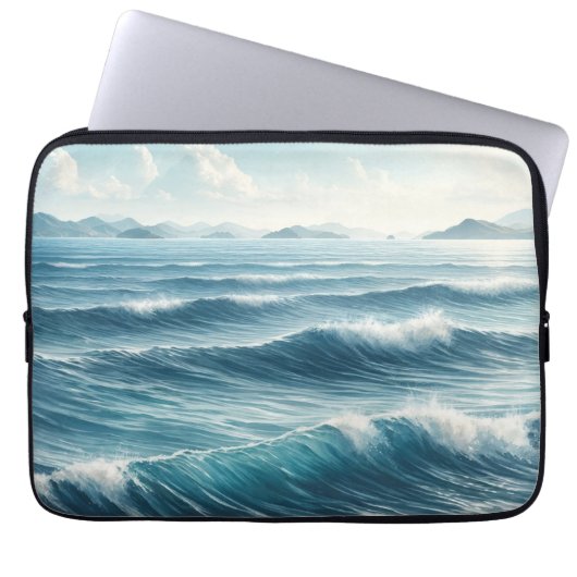 Housse Pour Ordinateur Portable Sérénité maritime (Devant)