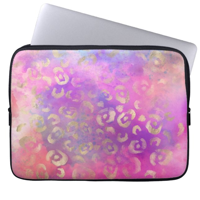Housse Pour Ordinateur Portable Série de design Leopard Paint 11 (Devant)