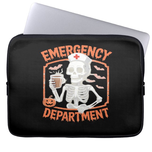 Housse Pour Ordinateur Portable Service d'urgence Funny Halloween Nurse Essenti (Devant)