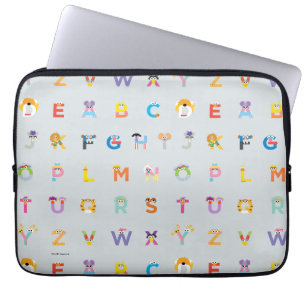 Housse Pour Ordinateur Portable Sesame Street   Lettres de l'alphabet