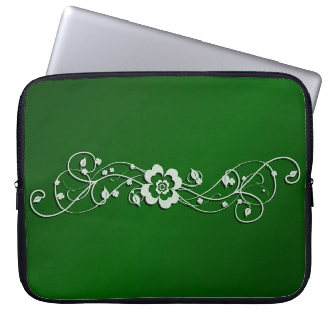 Housse Pour Ordinateur Portable Shamrock sur la vigne (Devant)