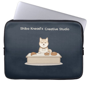 Housse pour ordinateur portable Shiba Inu Bakery 