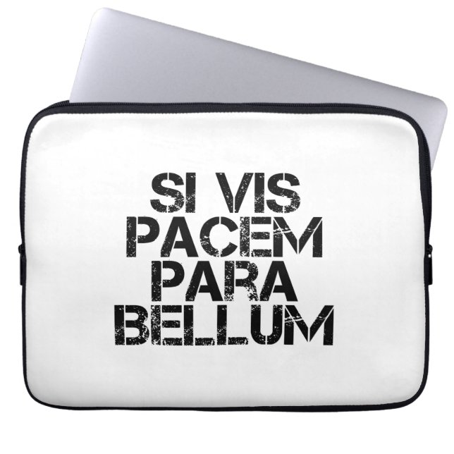 Housse Pour Ordinateur Portable Si Vis Pacem Para Bellum (Devant)
