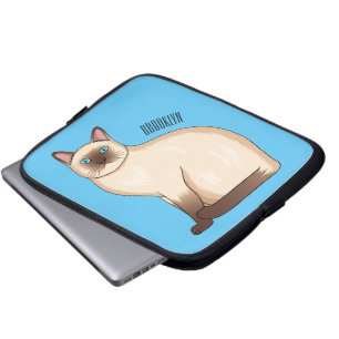 Housse Pour Ordinateur Portable Siamese cat cartoon
