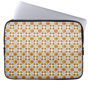Housse Pour Ordinateur Portable Signal traditionnel letton SUN motif géométrique V