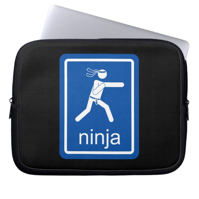 Housse Pour Ordinateur Portable signe d'universel de ninja (Devant)