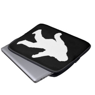 Housse Pour Ordinateur Portable Silhouette Sasquatch Blanc Pour Arrière - plans So
