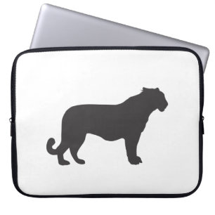 Housse Pour Ordinateur Portable Silhouette Tiger