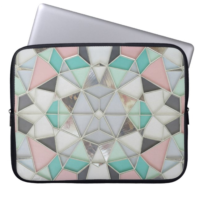 Housse Pour Ordinateur Portable silver with abit of pink (Devant)