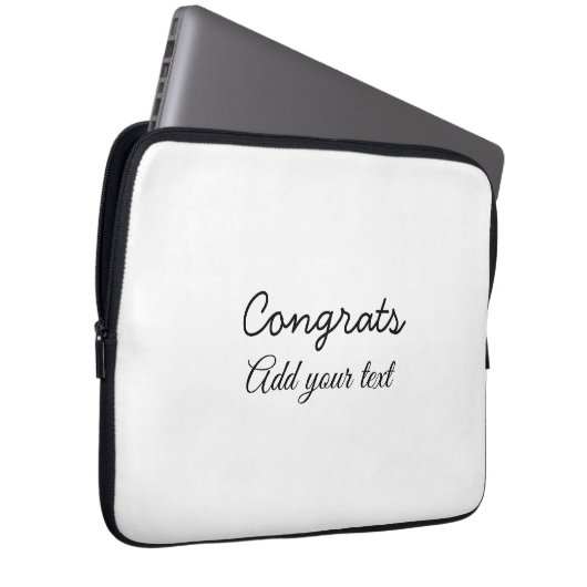 Housse Pour Ordinateur Portable Simple congratulation graduation add your (Devant droit)