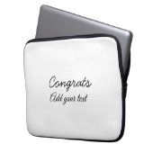 Housse Pour Ordinateur Portable Simple congratulation graduation add your (devant gauche)