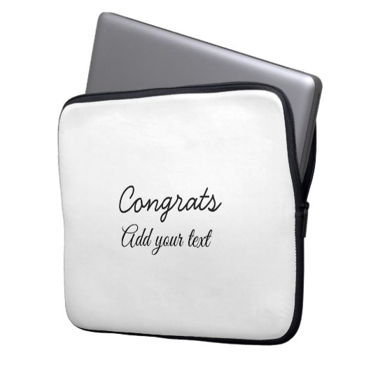 Housse Pour Ordinateur Portable Simple congratulation graduation add your (devant gauche)