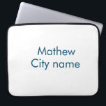 Housse Pour Ordinateur Portable simple lettre initiale monogramme ajouter votre no<br><div class="desc">conception</div>