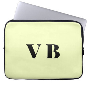 Housse Pour Ordinateur Portable simple minimal couleur pastel personnalisé