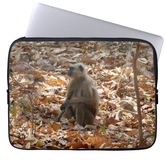 Housse Pour Ordinateur Portable Singe en saison sèche (Devant)