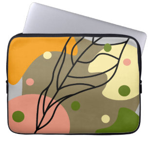 Housse Pour Ordinateur Portable Sites abstraits intéressants avec feuilles