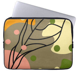 Housse Pour Ordinateur Portable Sites abstraits intéressants avec feuilles
