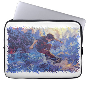 Housse Pour Ordinateur Portable Skateboard Surfing - Skateboarder