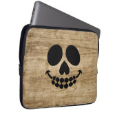 Housse Pour Ordinateur Portable Skeleton sourit. (Devant droit)