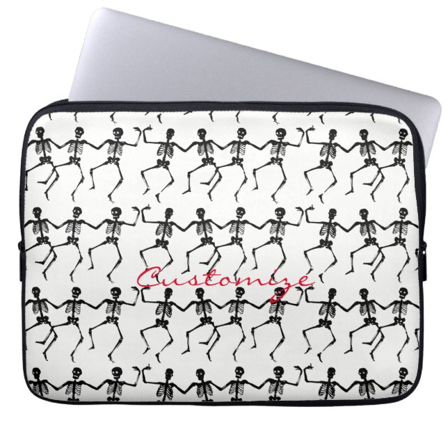 Housse Pour Ordinateur Portable Skeletons dansants Halloween Thunder_Cove (Devant)