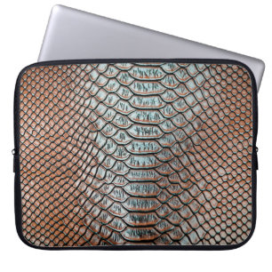 Housse Pour Ordinateur Portable skin leather texture backgroundtexture,crocodile,l
