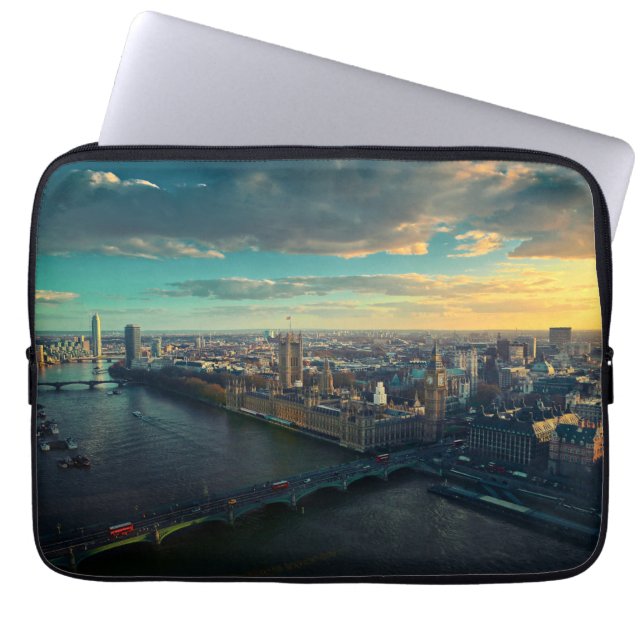 Housse Pour Ordinateur Portable Skyline de Londres (Devant)