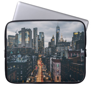 HOUSSE POUR ORDINATEUR PORTABLE SKYLINE VILLE VUE SUR LE PONT DE MANHATTAN