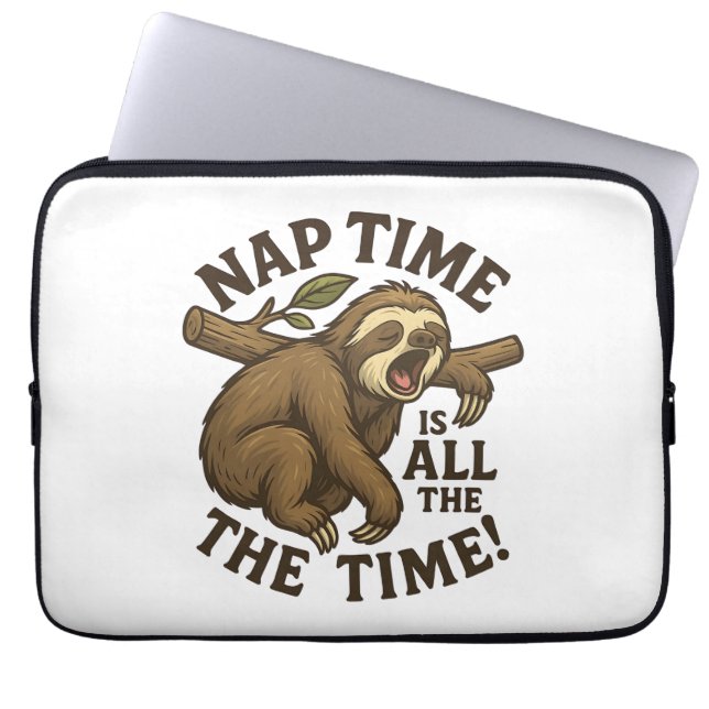 Housse Pour Ordinateur Portable Sleepy Sloth Funny (Devant)