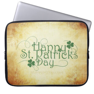 Housse Pour Ordinateur Portable SlipperyJoe's Happy St. Patrick's Day holiday Iris