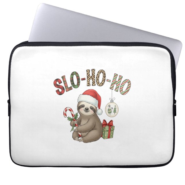 Housse Pour Ordinateur Portable Slo Ho Ho Xmas Sloth (Devant)