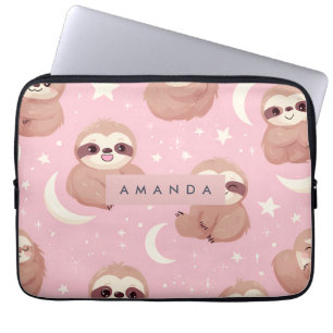 Housse Pour Ordinateur Portable Sloth adorable personnalisé avec Motif étoile